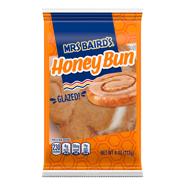 Mrs Baird&#039;s Honey Bun Packaging Render